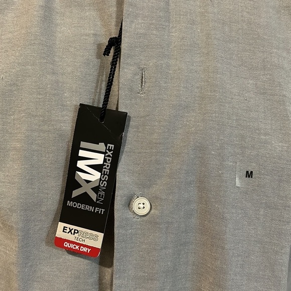 Express 1M X button front shirt. NWT. Medium - Picture 2 of 8